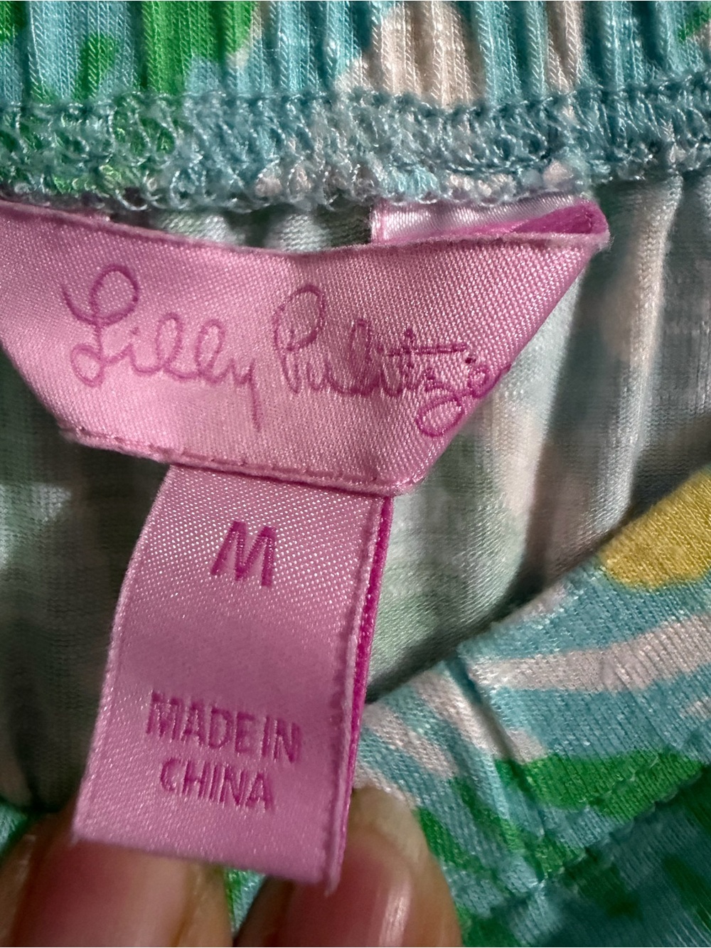 Lilly Pulitzer Strapless Green & Pink Printed Maxi Dress - Picture 10 of 11